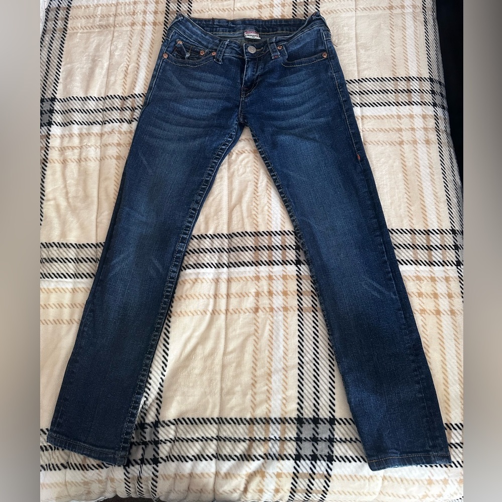 True Religion Skinny Jeans in Dark Blue Denim